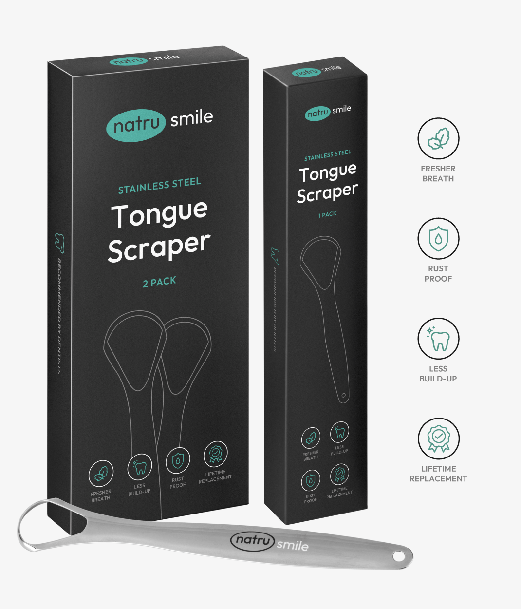 Tongue Scraper (Dentist Approved) – NatruSmile