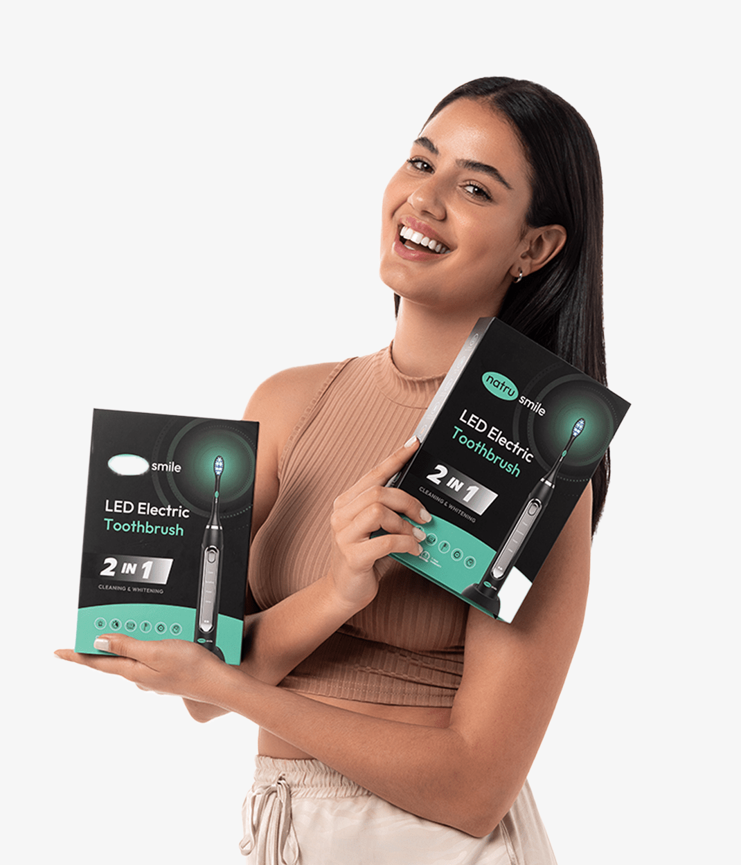 Whitening LED electric toothbrush + 2 Replacement heads